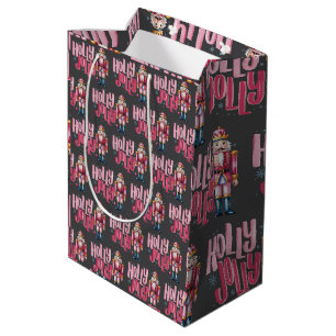 Bolsa De Regalo Mediana Cascanueces alegre navidad coqueta elegante