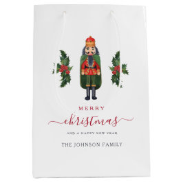 Bolsa De Regalo Mediana Cascanueces Navideño Festivo Lindo