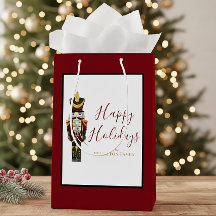 Cascanueces Rojo Felices Fiestas Clásico de Navida