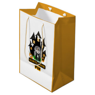 Bolsa De Regalo Mediana Castillo de Drácula de Halloween lindo