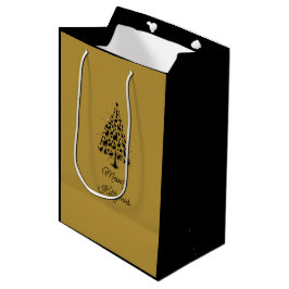 Bolsa De Regalo Mediana Cat Lover Christmas Tree 1