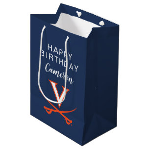 Bolsa De Regalo Mediana Cavaliers de Virginia Cumpleaños