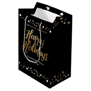Bolsa De Regalo Mediana "Celebración elegante" - Festividad corporativa