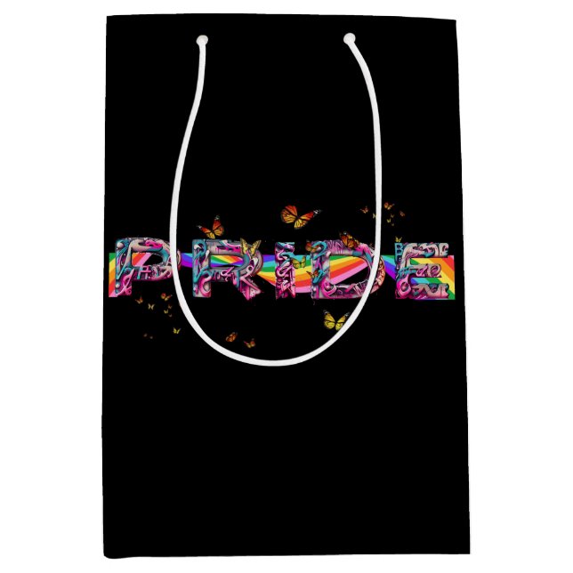 Bolsa De Regalo Mediana Celebrar el orgullo (Anverso)