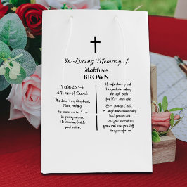 Bolsa De Regalo Mediana Celebration Of Life Bible Verse Funeral
