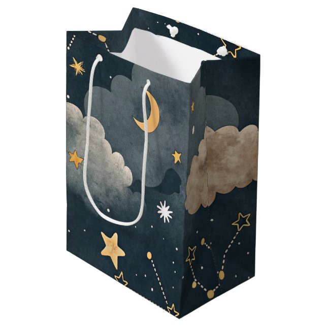 Bolsa De Regalo Mediana Celestial Constellation Star Pattern (5) (Angulo Anverso)
