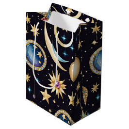 Bolsa De Regalo Mediana Celestial De Luna Y Estrellas