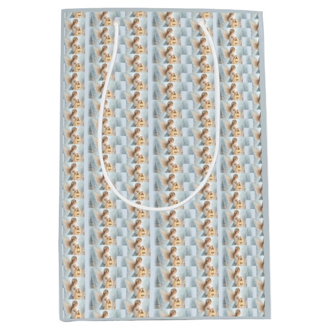 Bolsa De Regalo Mediana Celestial Winter Angel Lantern of Comfort (Anverso)