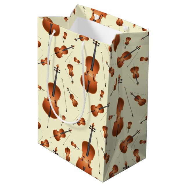 Bolsa De Regalo Mediana Cello Músico Teacher orquesta de cuerdas (Angulo reverso)