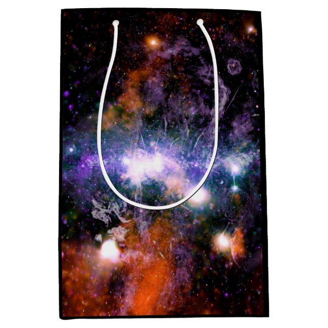 Bolsa De Regalo Mediana Centro Galáctico de la Galaxia Vía Láctea Hubble (Anverso)