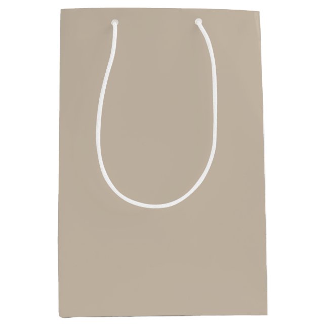 Bolsa De Regalo Mediana Chalkboard Snowman Khaki (Anverso)