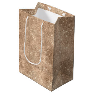 Bolsa De Regalo Mediana Champagne Glitz