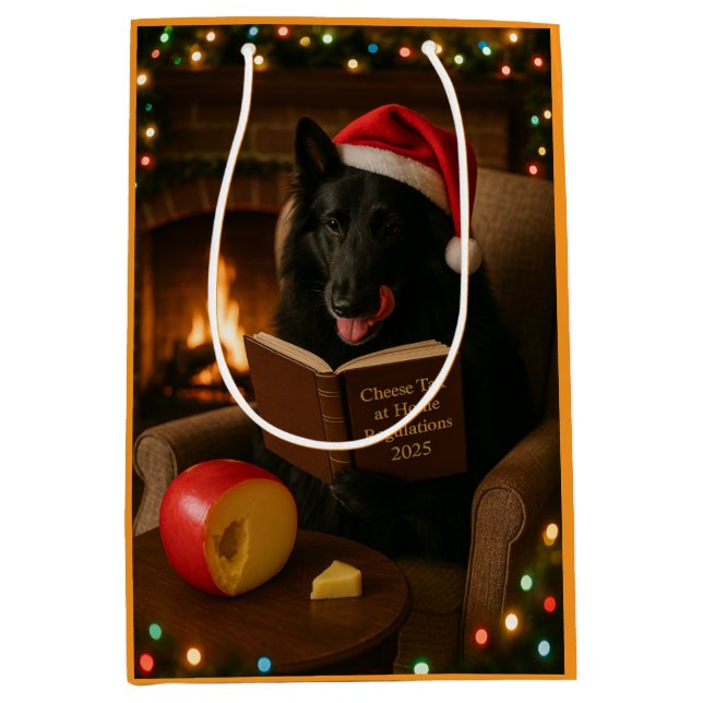 Bolsa De Regalo Mediana Cheese Tax Christmas gift bag - Groenendael (Anverso)