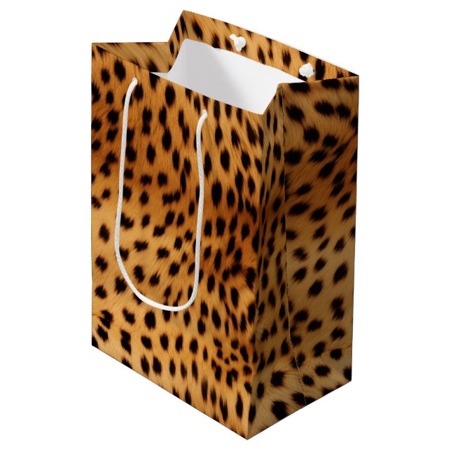 Bolsa De Regalo Mediana Cheetah Animal Fur (Angulo Anverso)