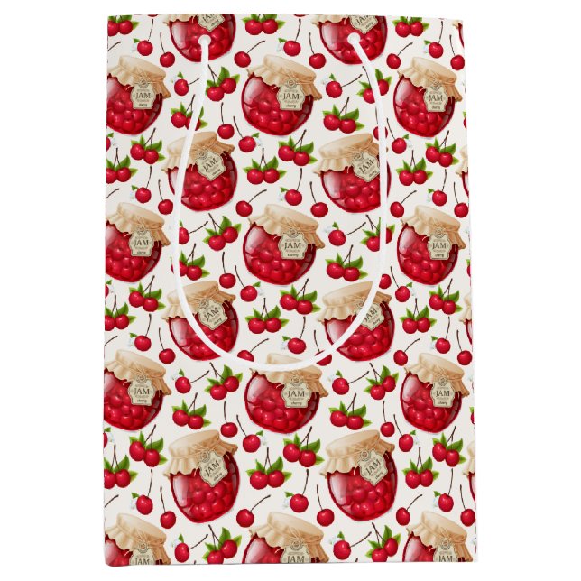 Bolsa De Regalo Mediana Cherry Jam (Anverso)