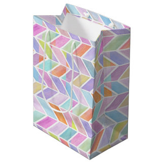 Bolsa De Regalo Mediana Chevron en multi
