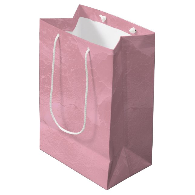 Bolsa De Regalo Mediana Chic Despedida de Soltera Rosa Perla (Angulo Anverso)