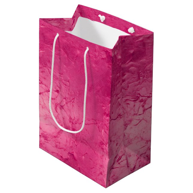 Bolsa De Regalo Mediana Chic Glam Rosa Pintura Despedida de Soltera (Angulo Anverso)