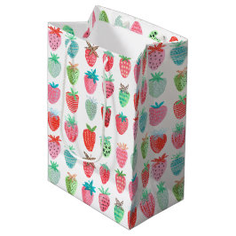 Bolsa De Regalo Mediana Chica Cute Strawberry