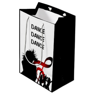 Bolsa De Regalo Mediana Chica de danza Personalizado moderno