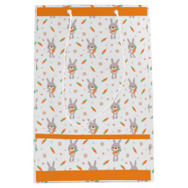 Bolsa De Regalo Mediana Chica de Naranja de Conejo Cuto