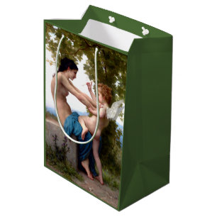 Bolsa De Regalo Mediana Chica defendiéndose de Eros Cupido Bella Artes