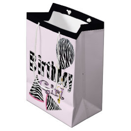 Bolsa De Regalo Mediana Chica del cumpleaños