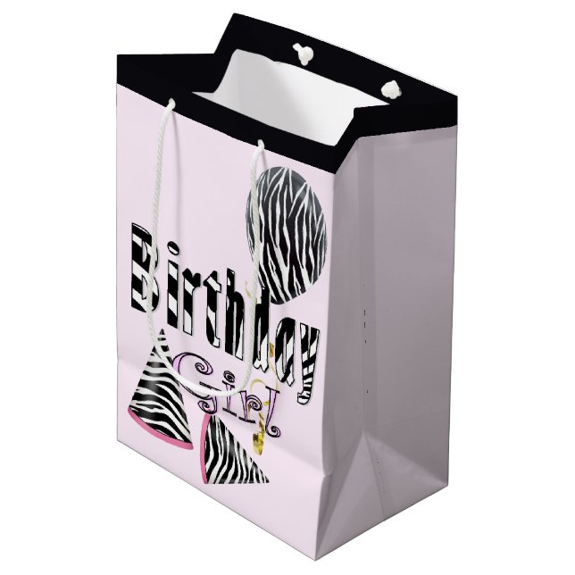 Bolsa De Regalo Mediana Chica del cumpleaños (Angulo Anverso)