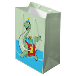 Bolsa De Regalo Mediana Chico, Dinosaurio de cumpleaños