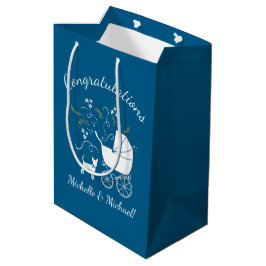 Bolsa De Regalo Mediana Chihuahua Baby Shower Blue Boy Dog