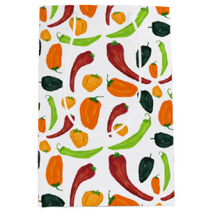 Bolsa De Regalo Mediana Chili Peppers Southwestern Spicy Pepper Chili Cook