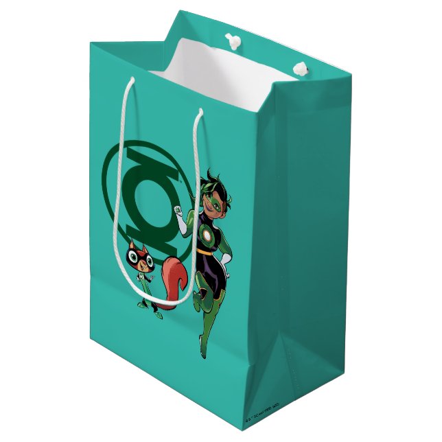 Bolsa De Regalo Mediana Chip & Green Lantern (Angulo Anverso)
