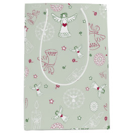 Bolsa De Regalo Mediana Christmas decoration, Colorful ,seamless pattern, 