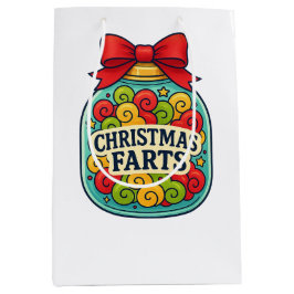 Bolsa De Regalo Mediana Christmas Farts Gift Bag Festive Jar of Holiday 