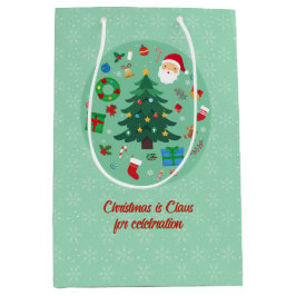 Bolsa De Regalo Mediana Christmas Illustrations Holiday