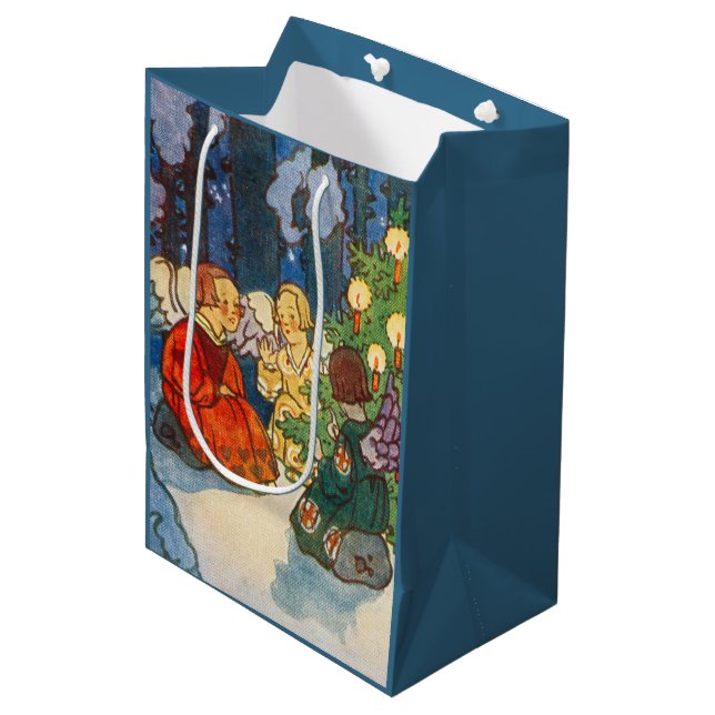 Bolsa De Regalo Mediana Christmas in the forest - Zdenek Guth (Angulo Anverso)