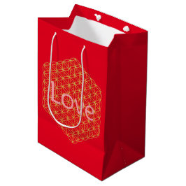 Bolsa De Regalo Mediana Christmas love flower of life Geschenkpapier