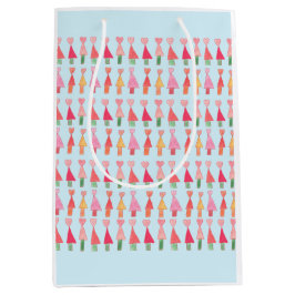 Bolsa De Regalo Mediana Christmas Tree Hearts Wrapping Paper