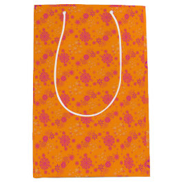 Bolsa De Regalo Mediana Christmas Winter Hanukkah Snowflake design