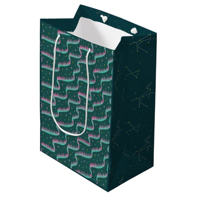 Bolsa De Regalo Mediana Cielo nocturno verde Verde azulado (Angulo Anverso)
