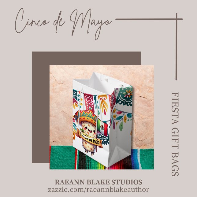 Bolsa De Regalo Mediana Cinco de Mayo Fiesta Gift Bags (Subido por el creador)
