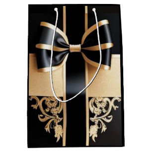 Bolsa De Regalo Mediana Cinta de mezcla de oro/bolsa de desplazamiento/reg