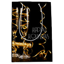 Cinta de Oro Champagne Felices Fiestas