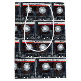 Bolsa De Regalo Mediana Cinta Feliz Cumpleaños