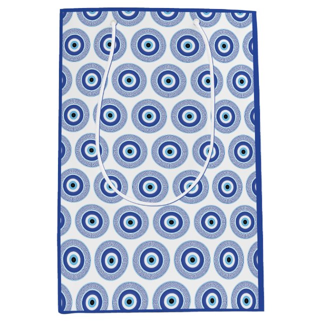 Bolsa De Regalo Mediana Círculo griego azteca llavero malvado patrón de oj (Anverso)