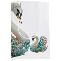 Cisne de Diamante Deslumbrante con Cristal de Oro
