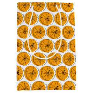 Bolsa de regalo mediana Citrus Naranja Multi