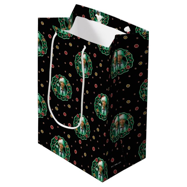Bolsa De Regalo Mediana Clark Griswold Navidades Wreath Pattern (Angulo Anverso)