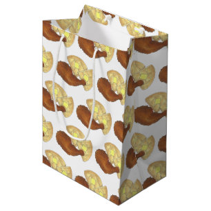 Bolsa De Regalo Mediana Clásica comida del Alma frita pollo frito y Waffle