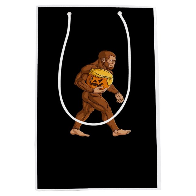 Bolsa De Regalo Mediana Clásico de calabaza Trumpkin de Fútbol para los pi (Anverso)